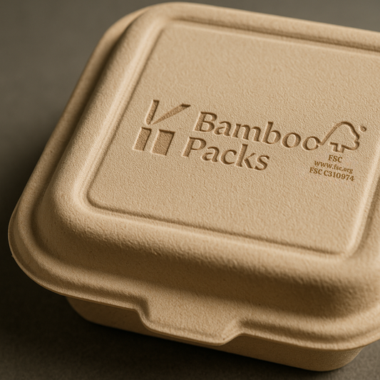 BambooPacks® Burger-Box – kompostierbar & plastikfrei