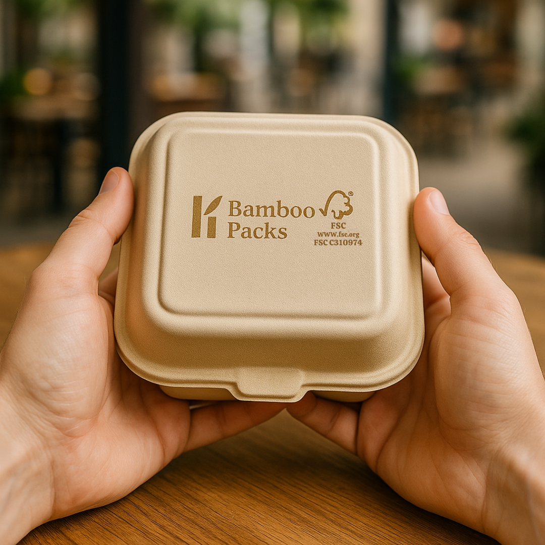 BambooPacks® Burger-Box – kompostierbar & plastikfrei