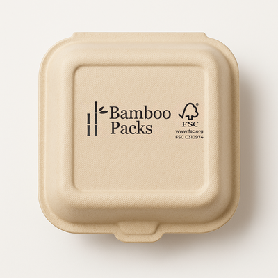BambooPacks® Burger-Box – kompostierbar & plastikfrei